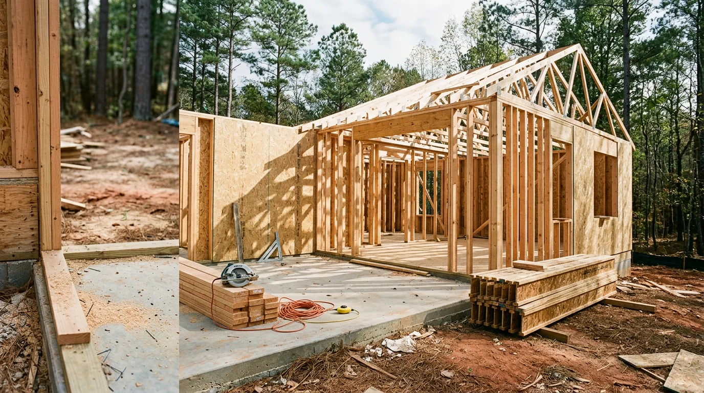 A newly constructed single-family home on a large residential lot in Chesterfield, Virginia, with a clean exterior and landscaped front yard. The home reflects the owner-occupied, single-family building style common across the Chesterfield and Richmond region.